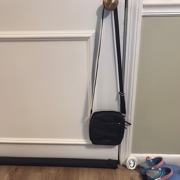 Athleta Black Messenger Bag with Adjustable Strap - Picture 2 of 9